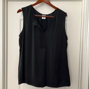 Cabi black snap blouse